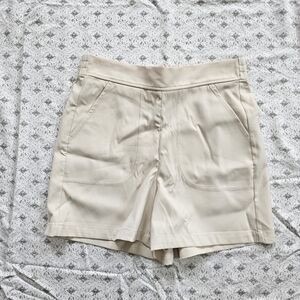 Max Studio Cream Shorts